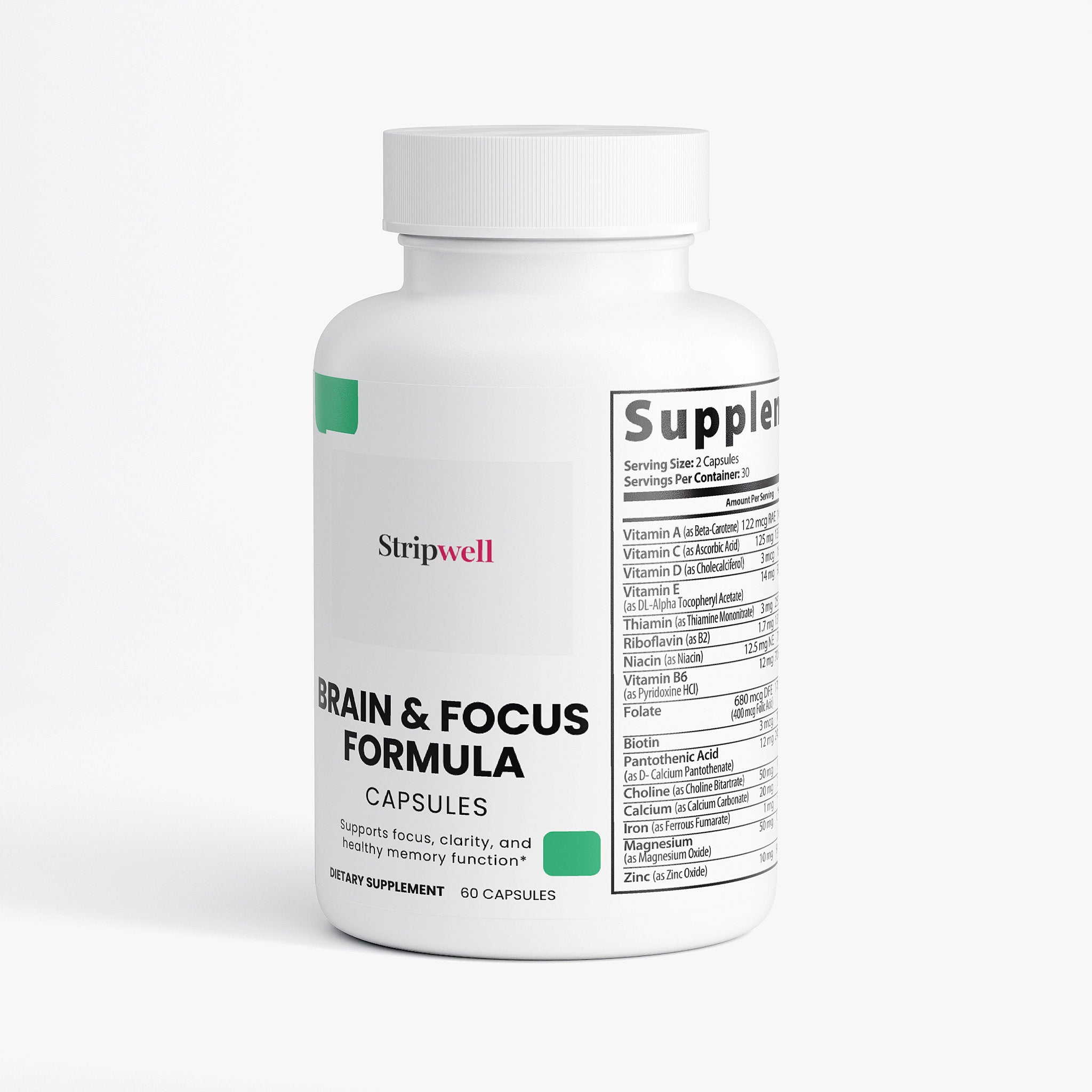 Focus & Cognition — StripsWell Brain & Focus Formula