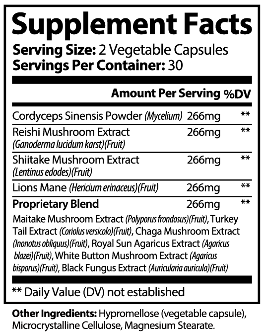 Mushroom Complex 10 X — Oral Strips (view 6) | StripsWell