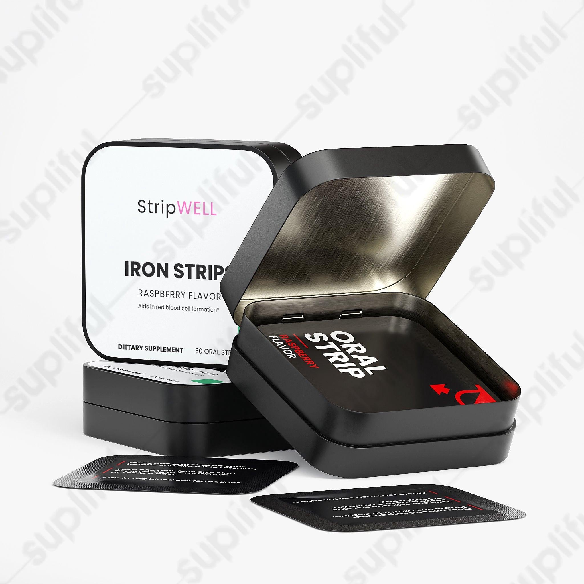 Iron Strips | Ferrous Iron, Folic Acid | Oral Strips | 30 Strips — Oral Strips (view 2) | StripsWell