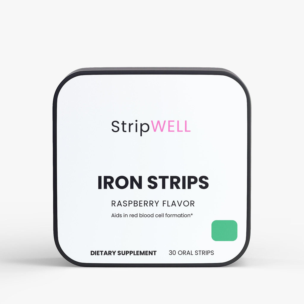 Iron Strips | Ferrous Iron, Folic Acid | Oral Strips | 30 Strips — Oral Strips | StripsWell