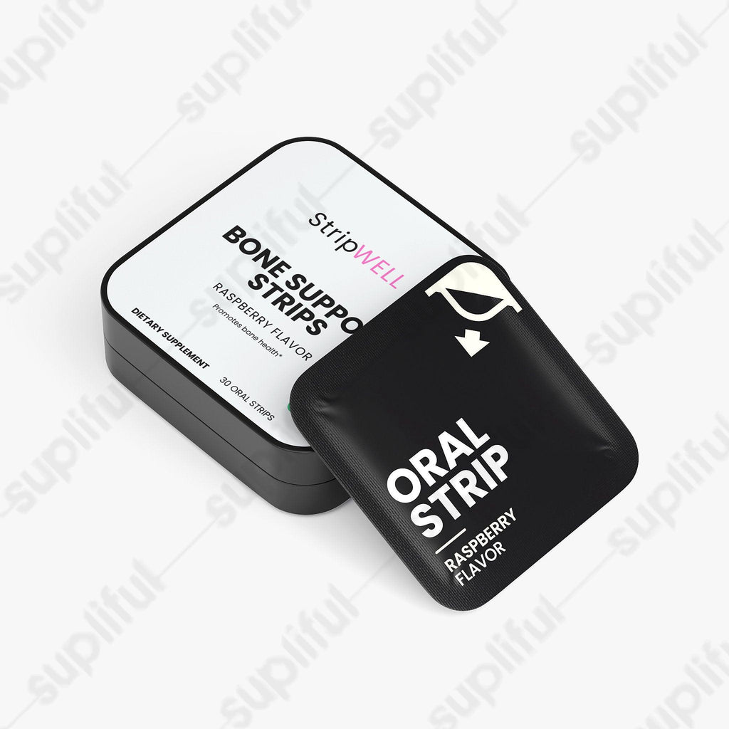 Bone Support Strips — Calcium + D3 — StripsWell oral dissolving strips, made in the USA