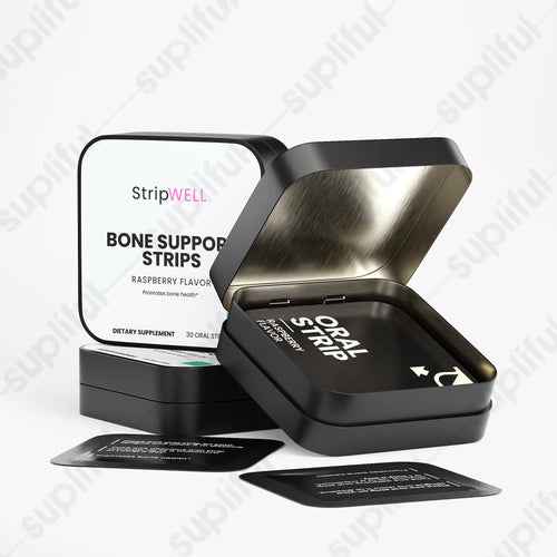Bone Support Strips | Calcium, D3 | Oral Strips | 30 Strips — Oral Strips (view 2) | StripsWell
