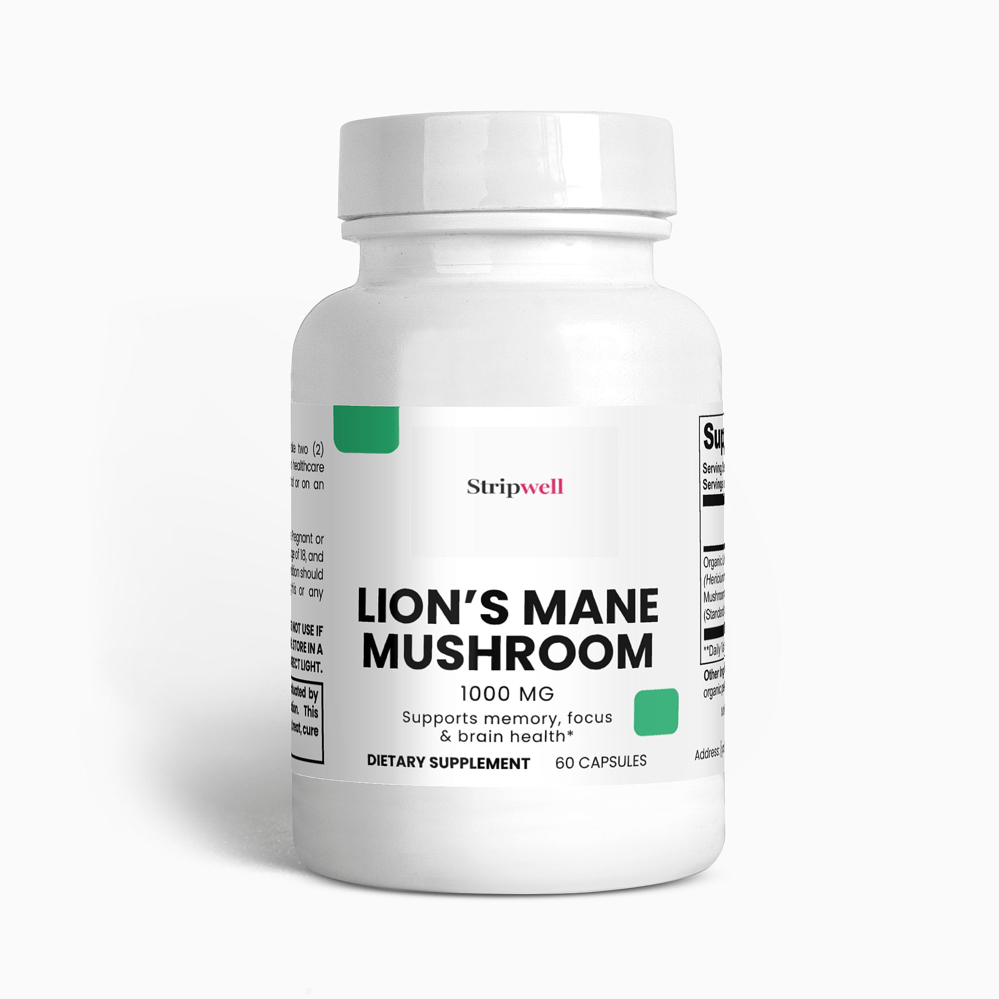 Lion's Mane Mushroom — StripsWell oral dissolving strips, made in the USA