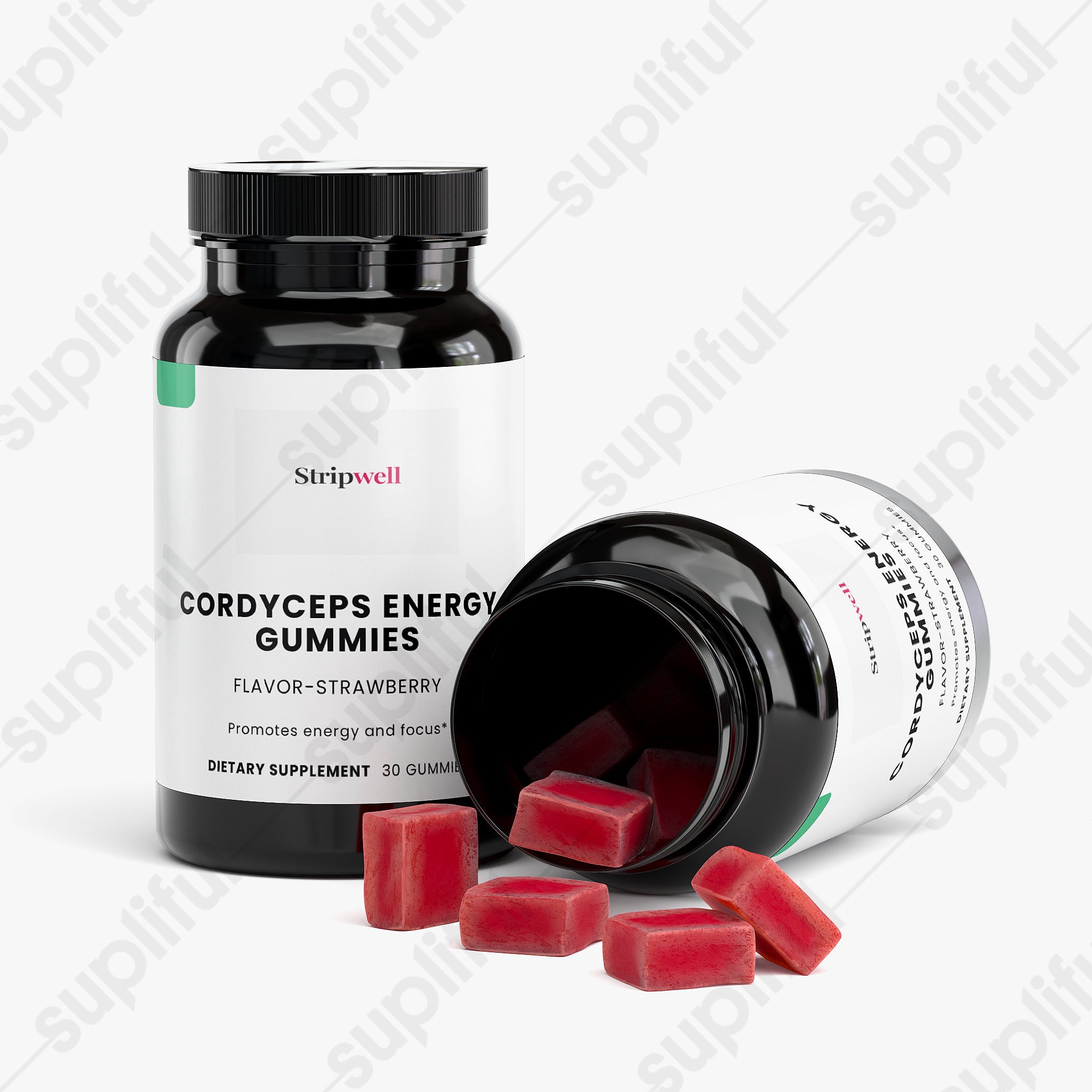 Cordyceps Energy Gummies — StripsWell oral dissolving strips, made in the USA