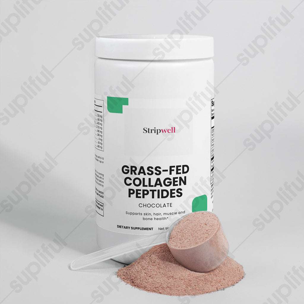 Grass-Fed Collagen Peptides Powder (Chocolate) — Oral Strips (view 4) | StripsWell