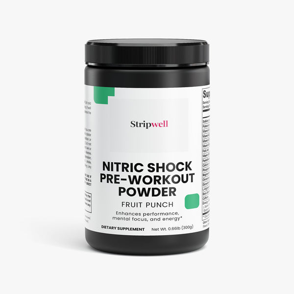 Nitric Shock Pre-Workout Powder (Fruit Punch) — Oral Strips | StripsWell