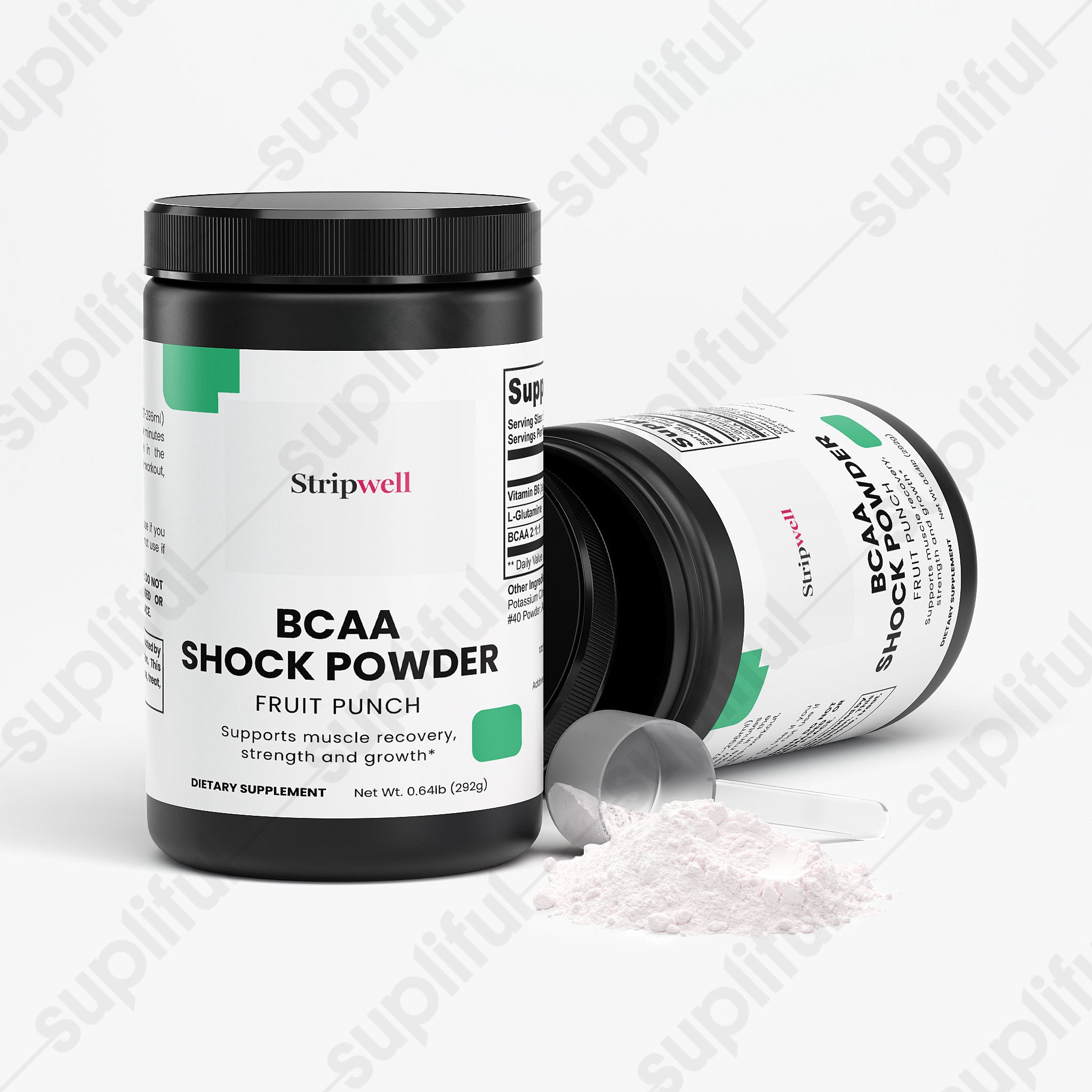 BCAA Shock Powder (Fruit Punch) — Oral Strips (view 3) | StripsWell