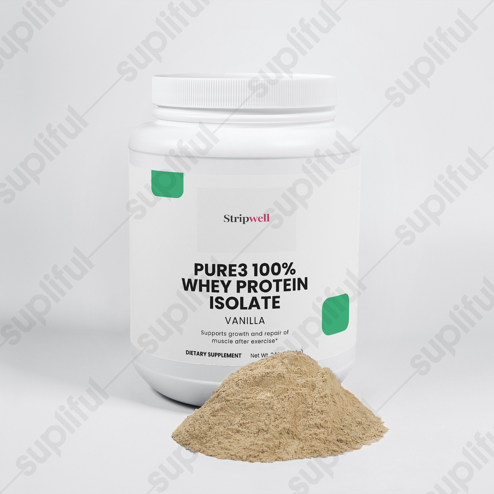 Pure3 100% Whey Protein Isolate (Vanilla) — Oral Strips (view 2) | StripsWell