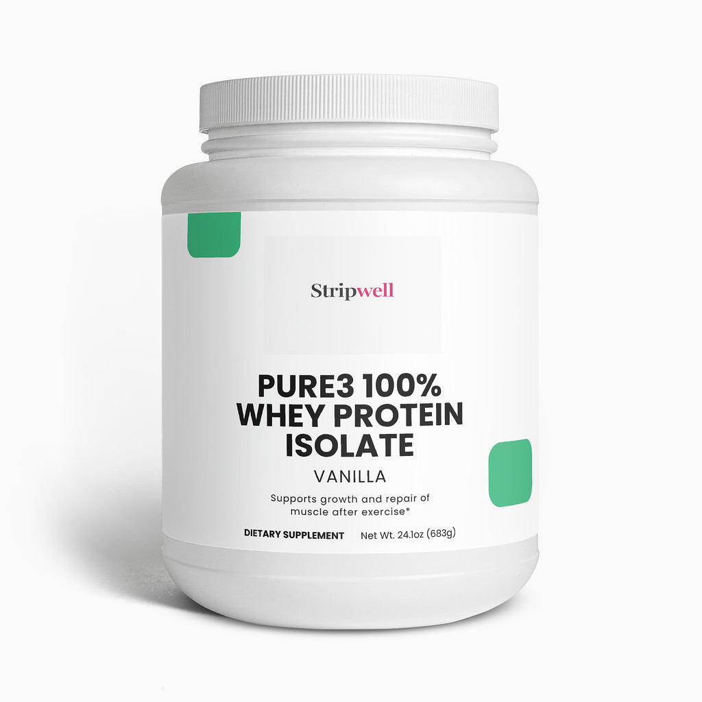 Pure3 100% Whey Protein Isolate (Vanilla) — Oral Strips | StripsWell