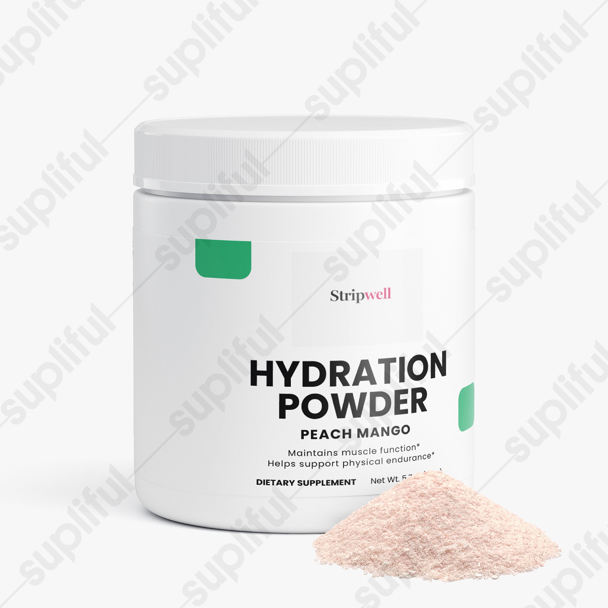 Hydration Powder (Peach Mango) — Intra-Workout Supplements — StripsWell oral dissolving strips, made in the USA