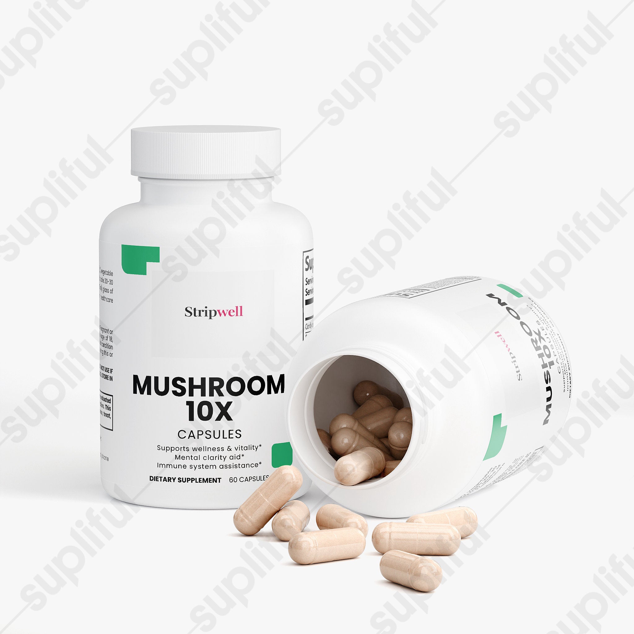 Mushroom Complex 10 X — Mushroom Products — StripsWell oral dissolving strips, made in the USA