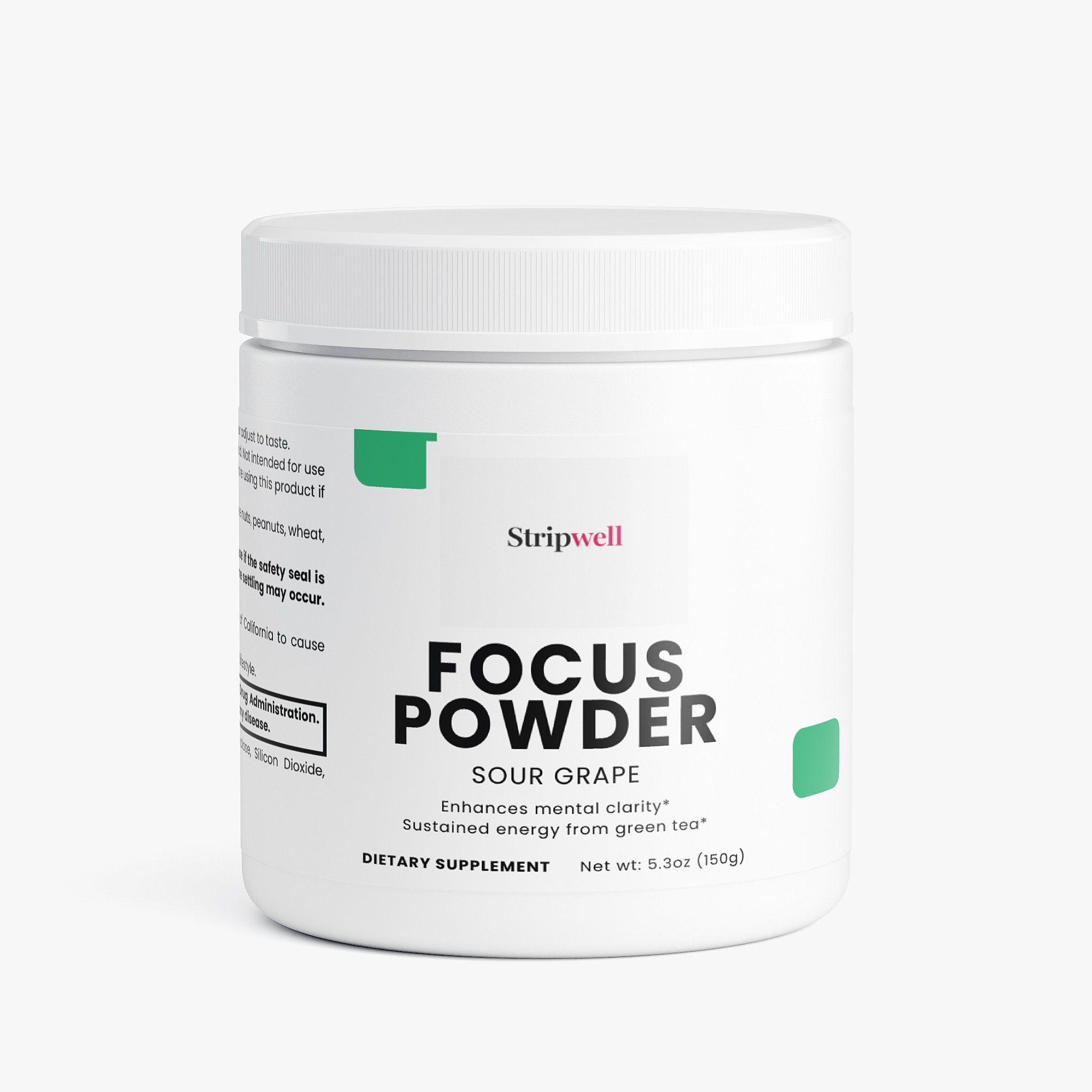 Focus Powder (Sour Grape) — Brain & Cognitive — StripsWell oral dissolving strips, made in the USA