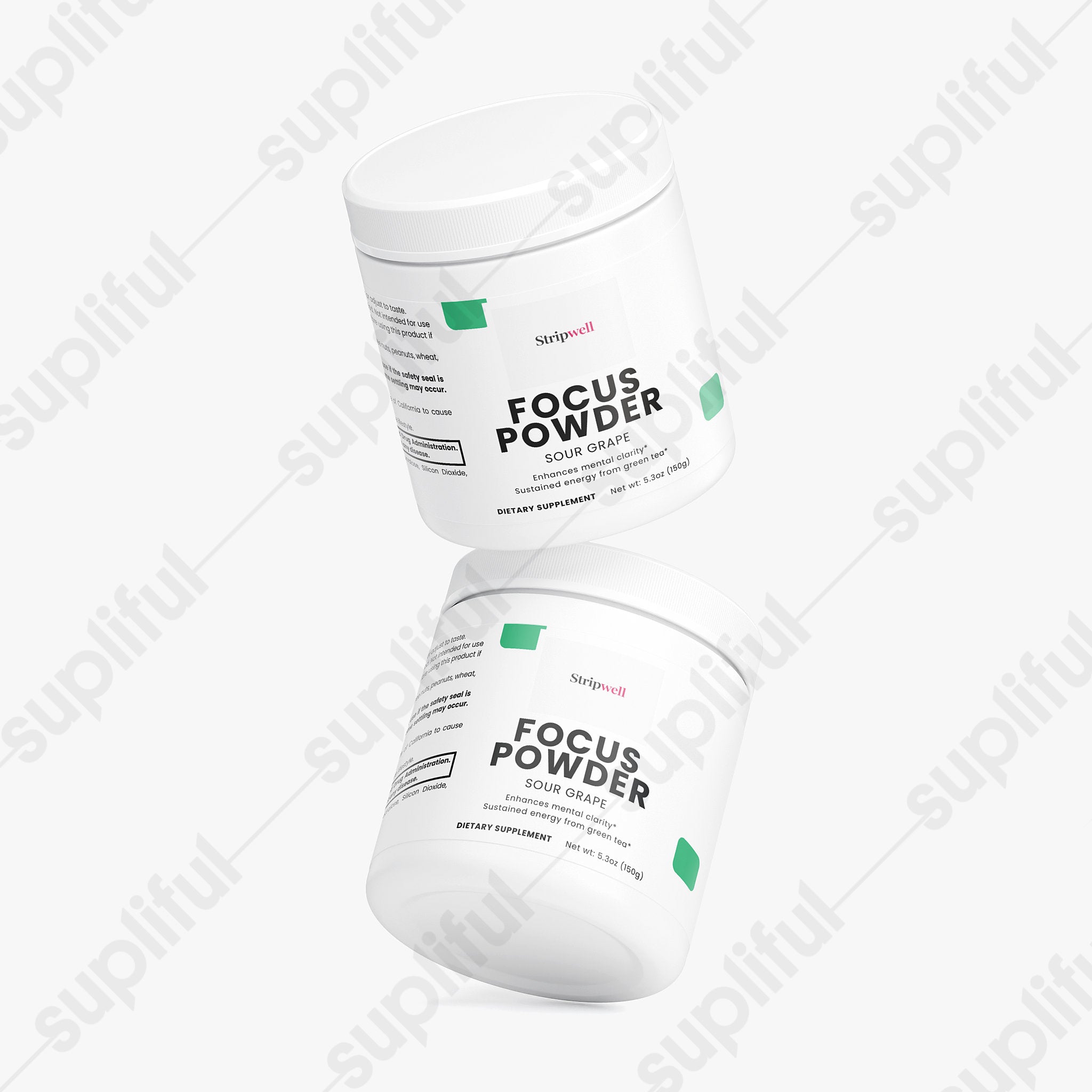 Focus Powder (Sour Grape) — Brain & Cognitive — StripsWell oral dissolving strips, made in the USA