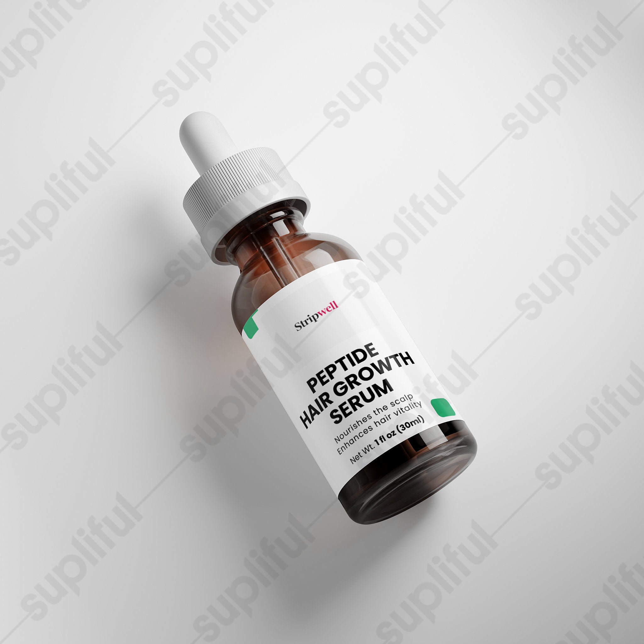 Peptide Hair Growth Serum | Copper Peptides, Biomimetic | Serum | 30mL — Topical (view 4) | StripsWell