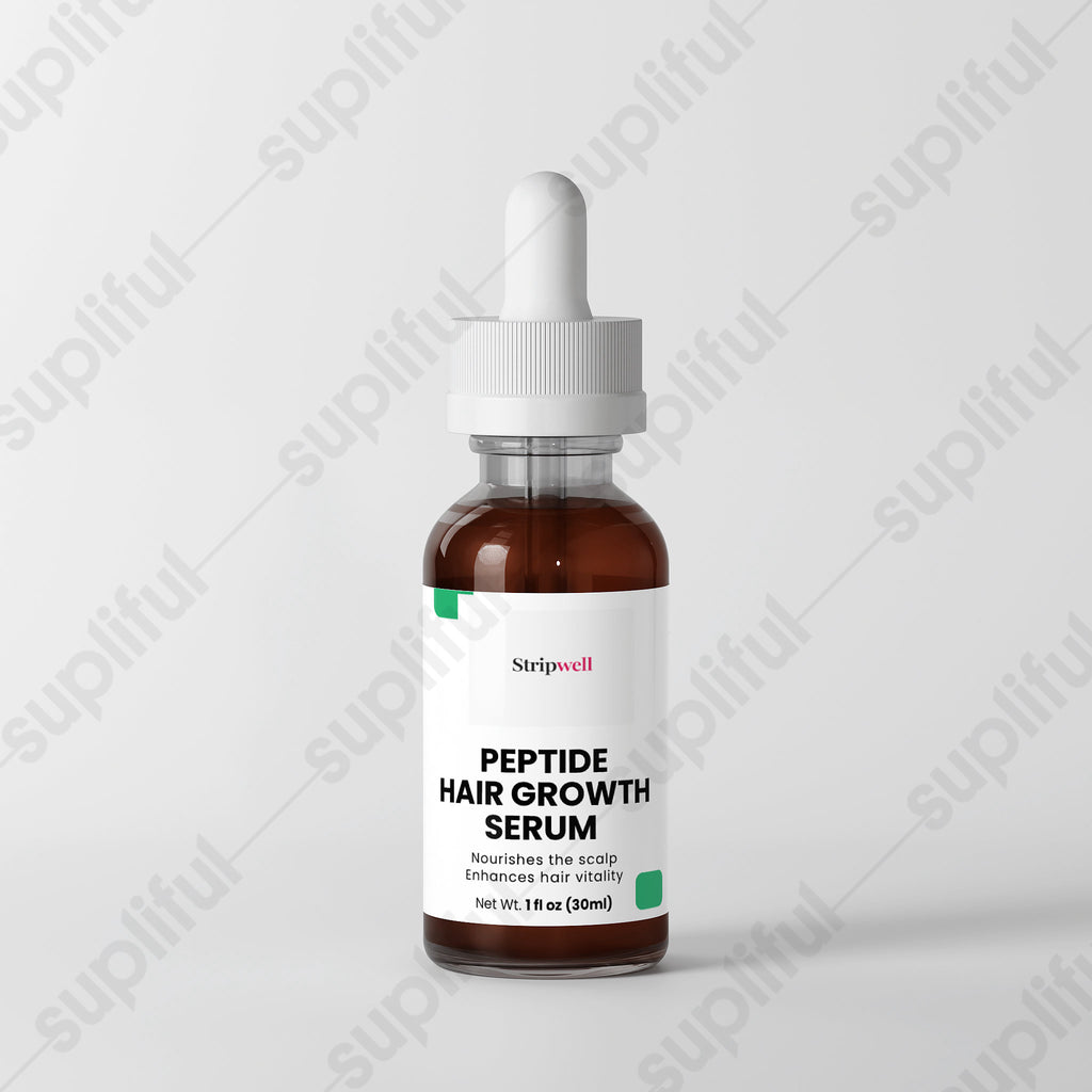 Peptide Hair Growth Serum | Copper Peptides, Biomimetic | Serum | 30mL — Topical (view 3) | StripsWell
