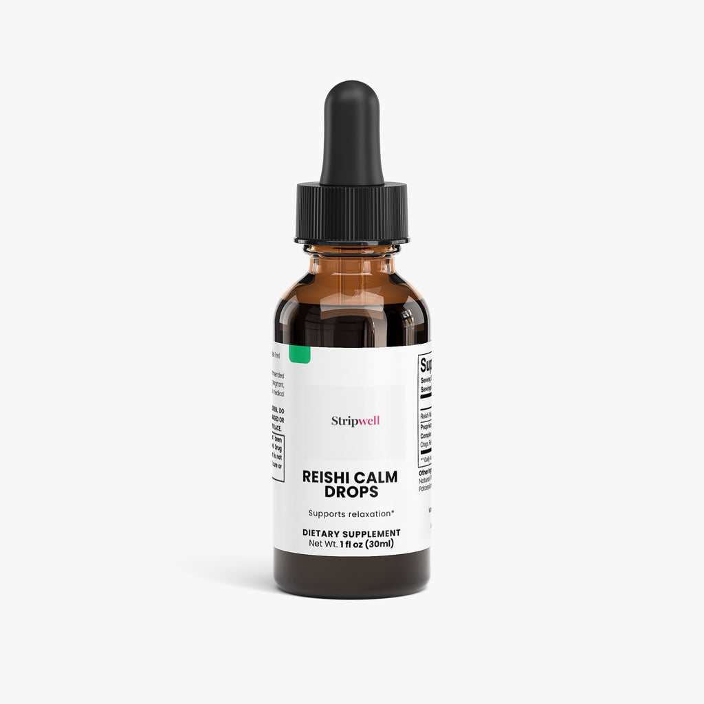 Reishi Calm Drops | Reishi Mushroom, Calm | Liquid Drops | 30mL — Oral Strips | StripsWell