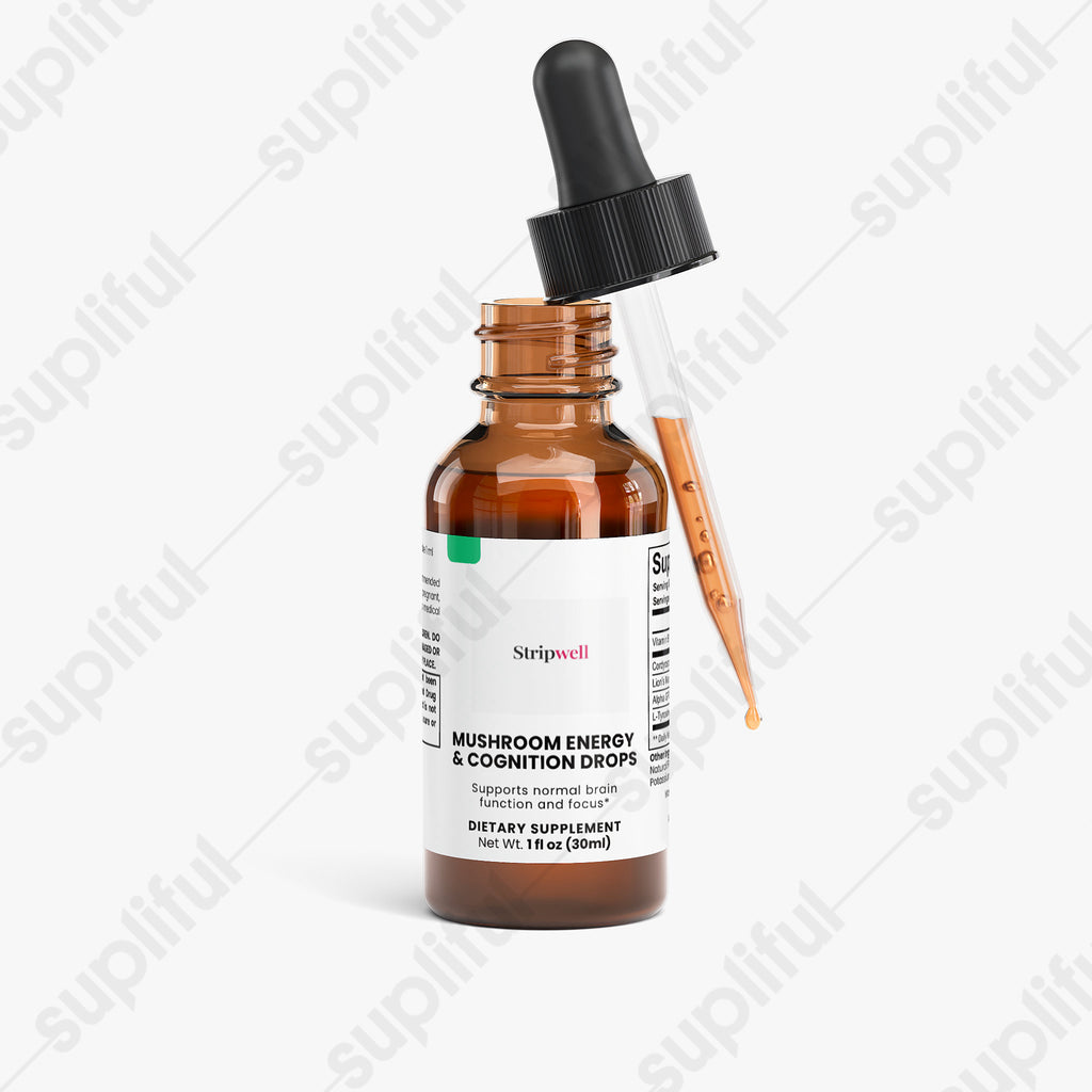 Mushroom Energy & Cognition Drops — Oral Strips (view 3) | StripsWell