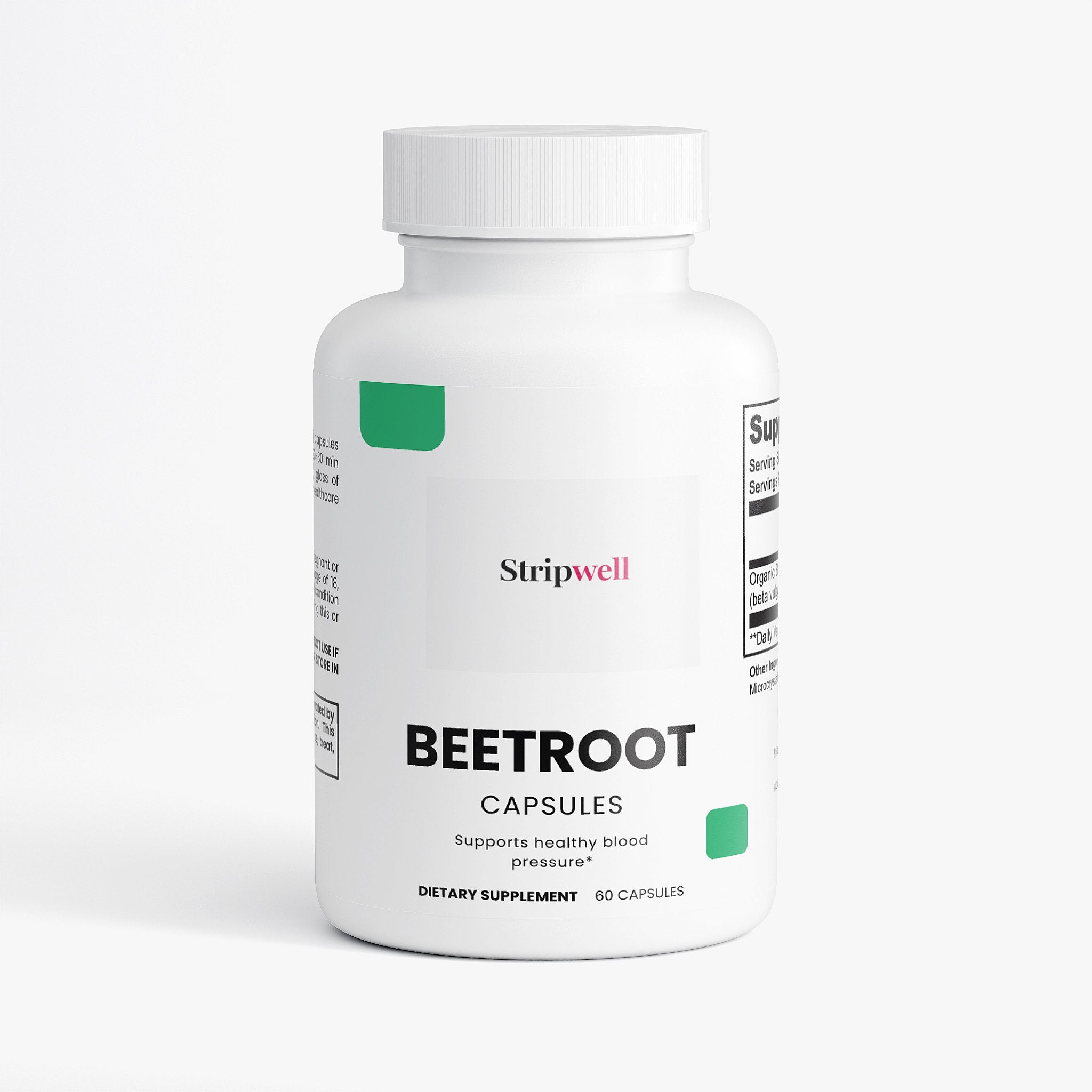 Beetroot | Beetroot, 1300mg Organic | Powder | 200g — Oral Strips | StripsWell