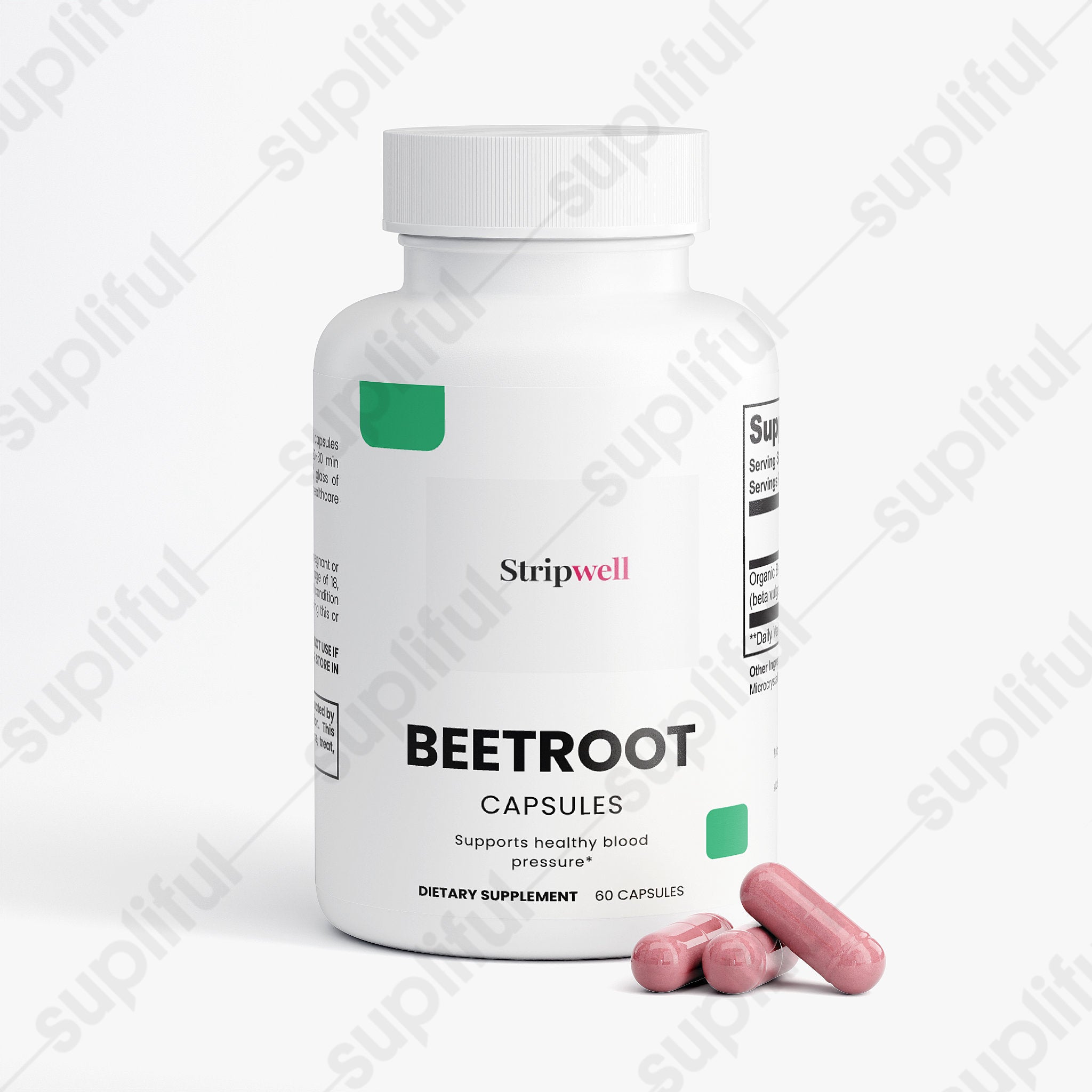Beetroot | Beetroot, 1300mg Organic | Powder | 200g — Oral Strips (view 4) | StripsWell