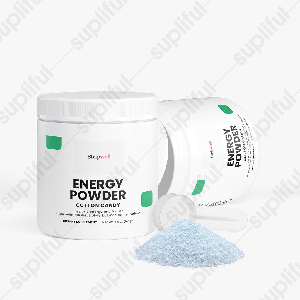 Energy Powder Cotton Candy | Pre-workout, Energy | Powder | 600g — Oral Strips (view 5) | StripsWell