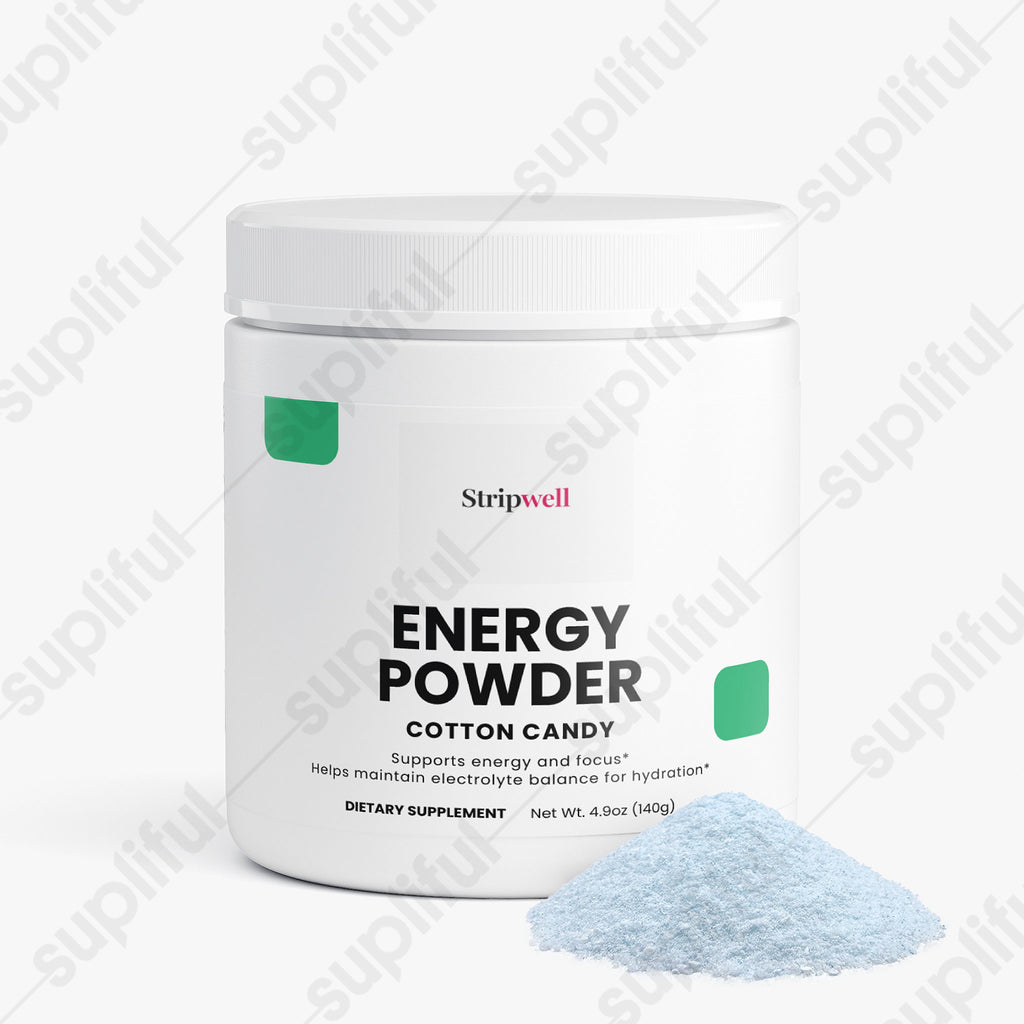 Energy Powder Cotton Candy | Pre-workout, Energy | Powder | 600g — Oral Strips (view 3) | StripsWell