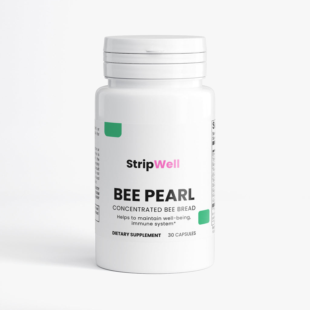 StripsWell Bee Pearl | Bee Bread, Vitamin C | Capsules | 60 Capsules