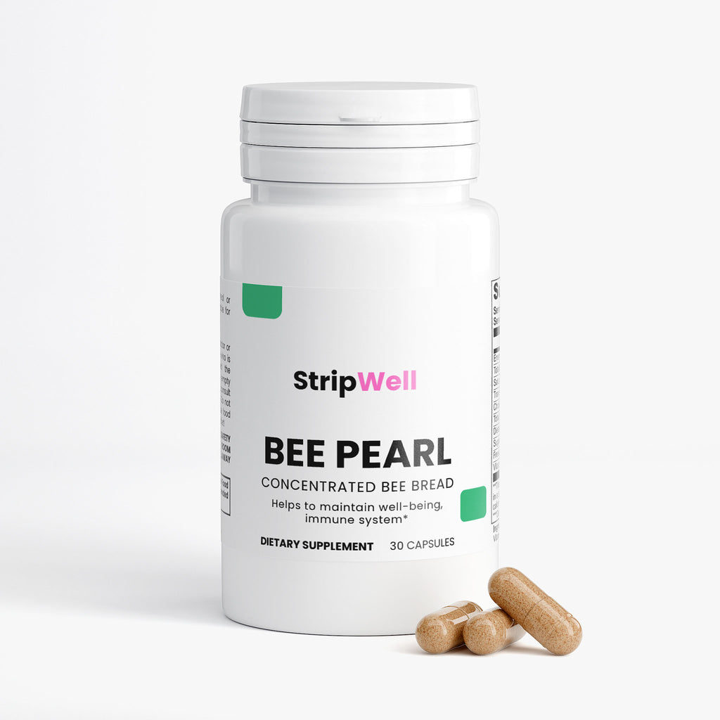 StripsWell Bee Pearl | Bee Bread, Vitamin C | Capsules | 60 Capsules