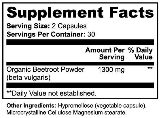 Beetroot | Beetroot, 1300mg Organic | Powder | 200g — Oral Strips (view 6) | StripsWell