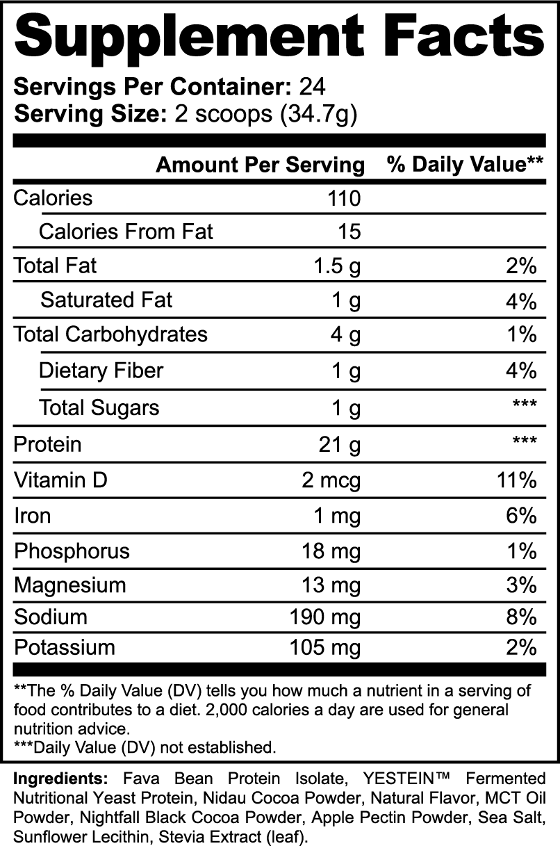 Plant Protein (Chocolate) — Proteins — StripsWell oral dissolving strips, made in the USA