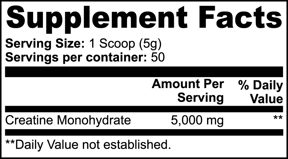 Creatine Monohydrate | Creatine Monohydrate, Pure | Powder | 500g — Oral Strips (view 5) | StripsWell