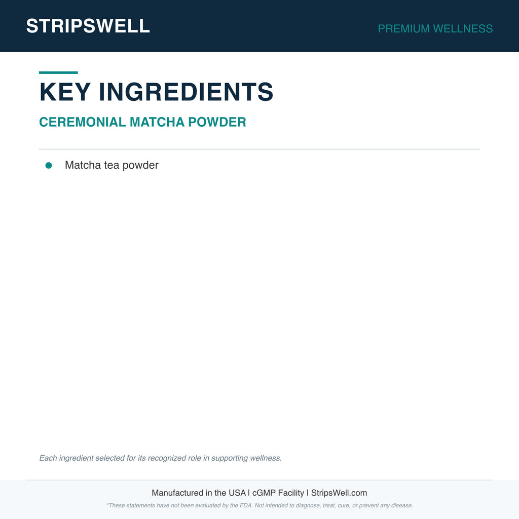 Ceremonial Matcha Powder | Ceremonial Matcha, Green Tea | Powder | 100g — Powder (view 6) | StripsWell