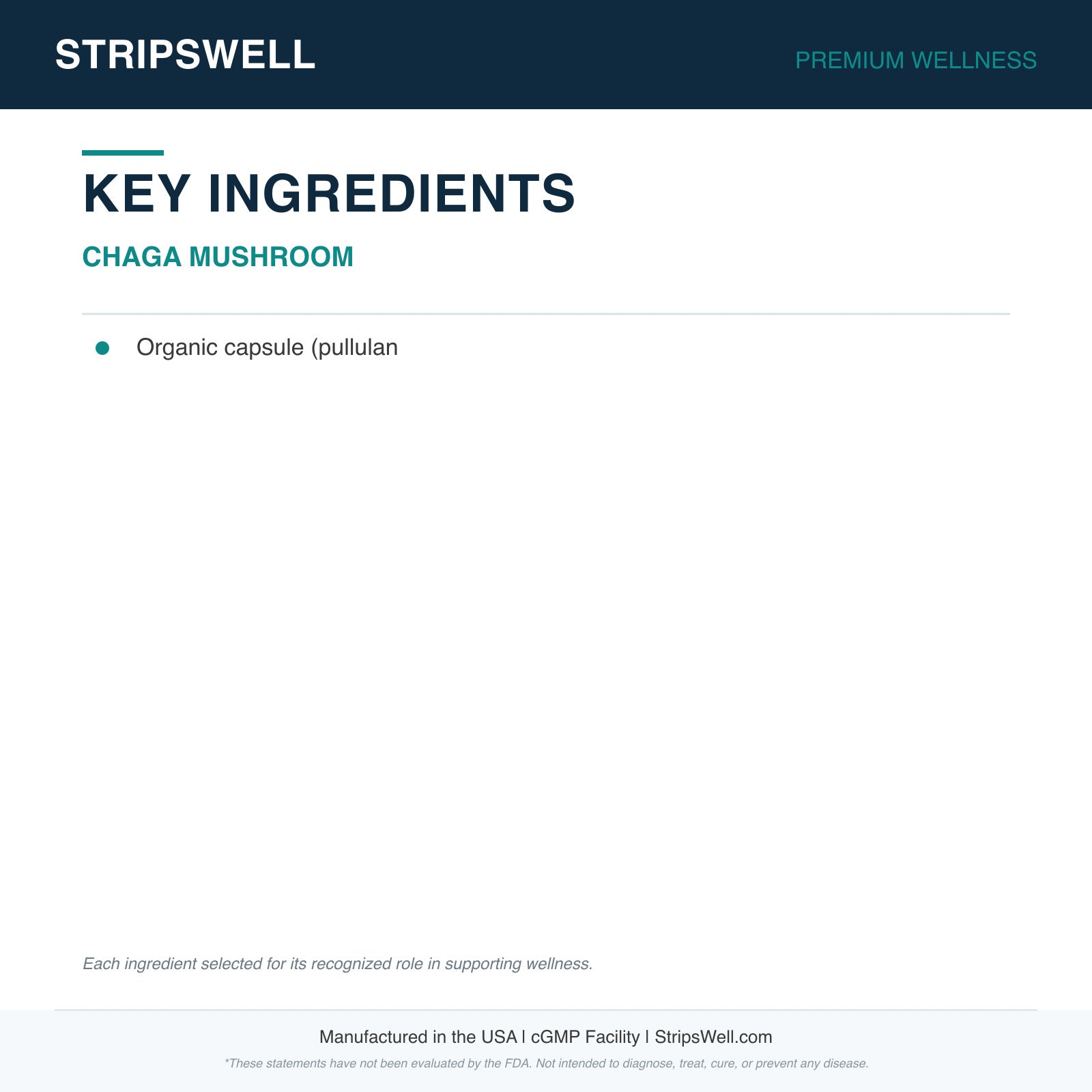 Chaga Mushroom — Oral Strips (view 6) | StripsWell