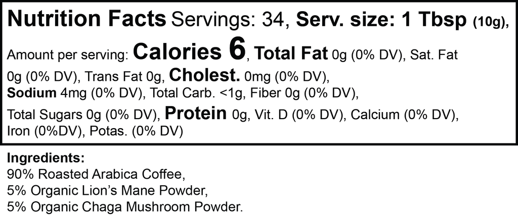 Vitality Mushroom Coffee (Medium Roast) — Powder (view 6) | StripsWell