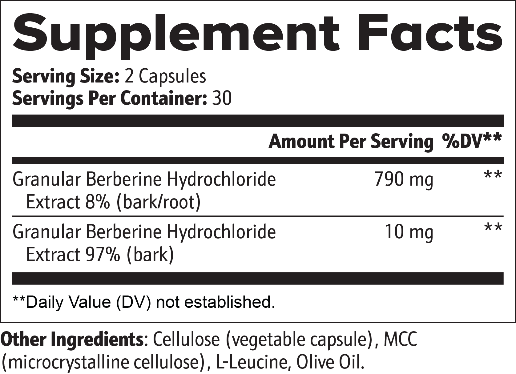 Berberine | Berberine HCl, Extract | Capsules | 60 Capsules — Capsules (view 5) | StripsWell