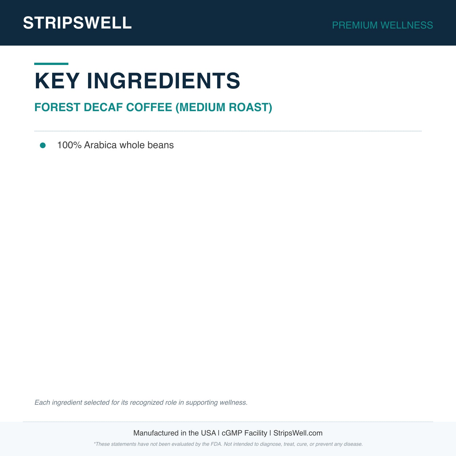 Forest Decaf Coffee (Medium Roast) — Powder (view 6) | StripsWell