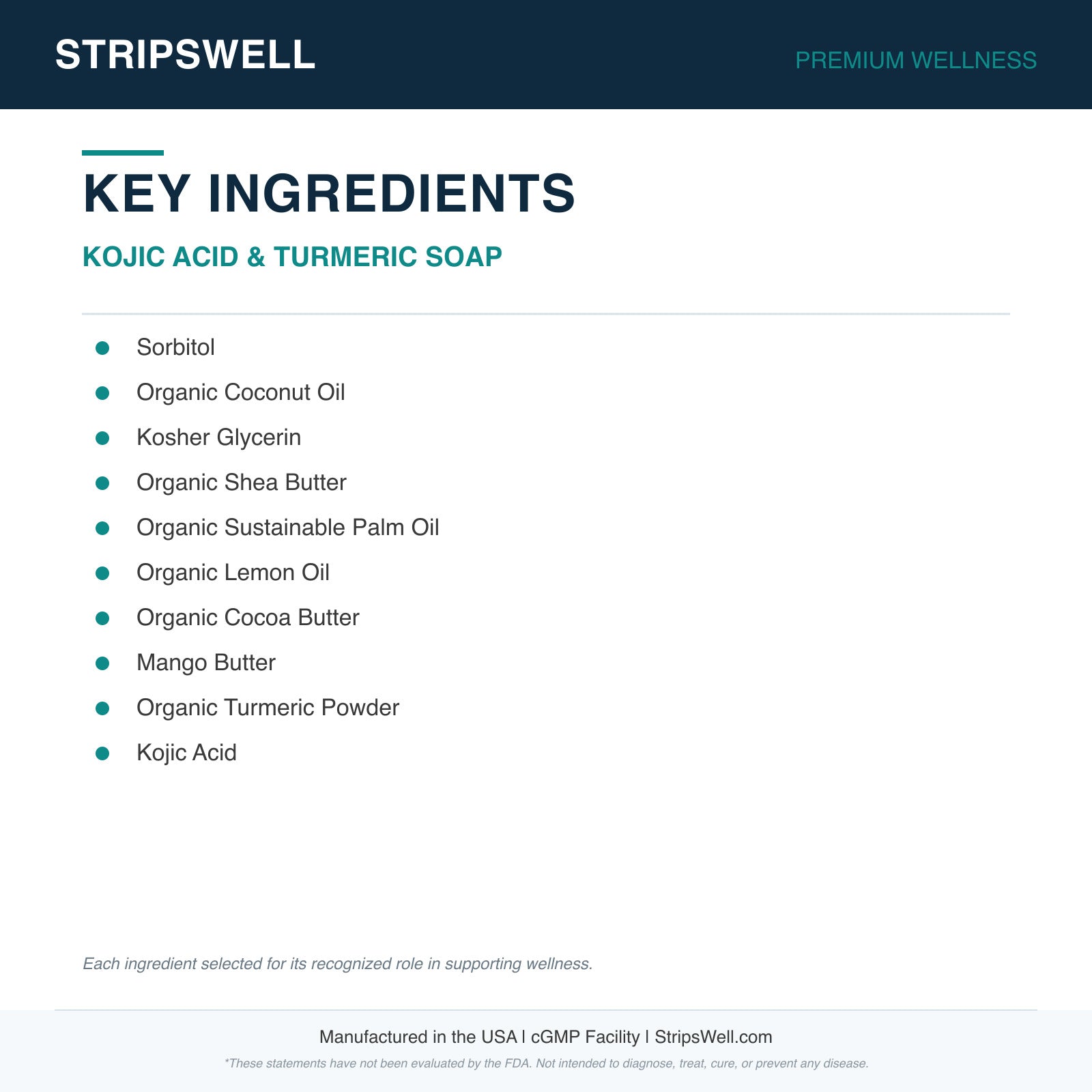 Kojic Acid & Turmeric Soap — Oral Strips (view 6) | StripsWell
