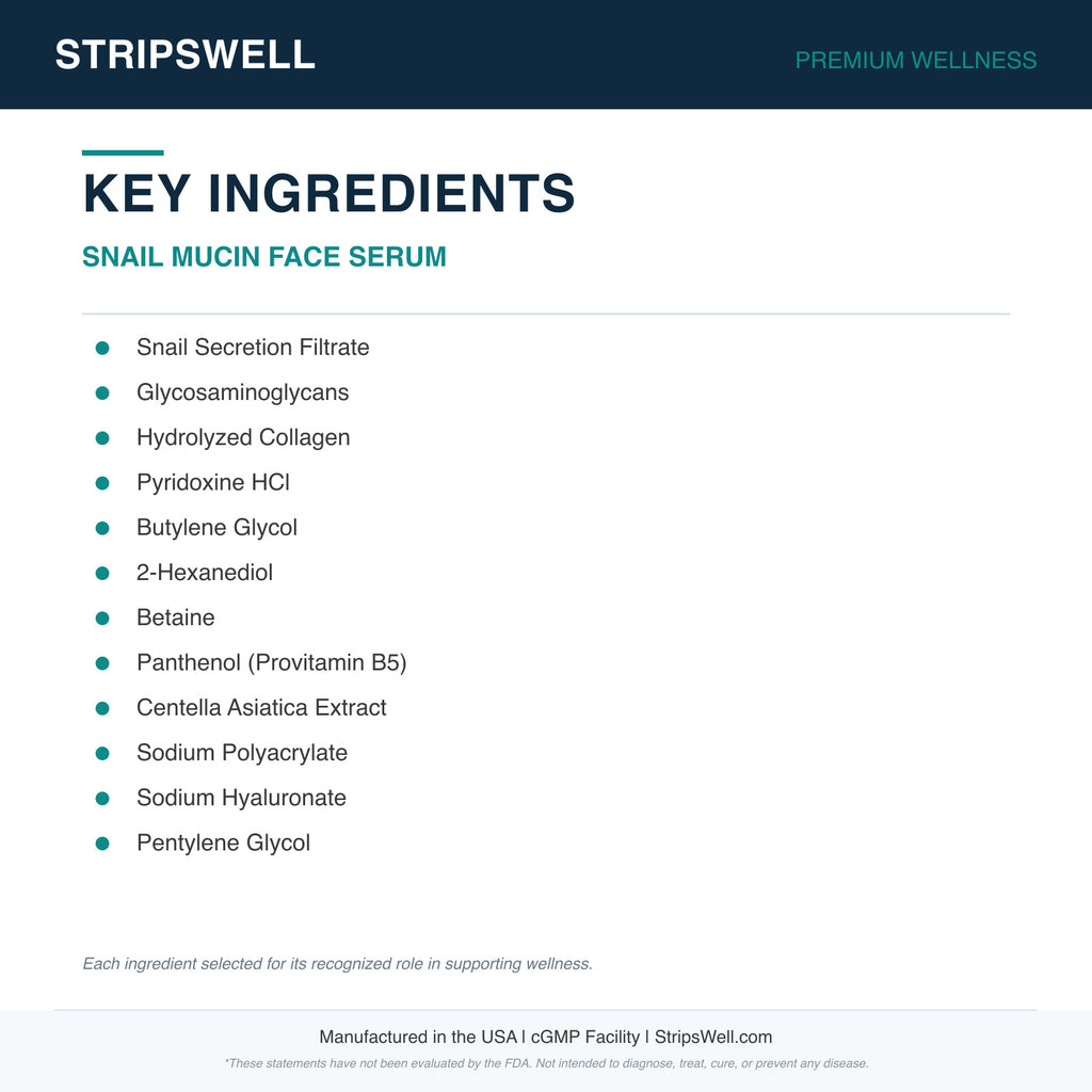 Snail Mucin Face Serum — Topical (view 6) | StripsWell