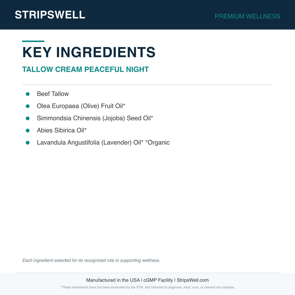 Tallow Cream Peaceful Night — Topical (view 6) | StripsWell
